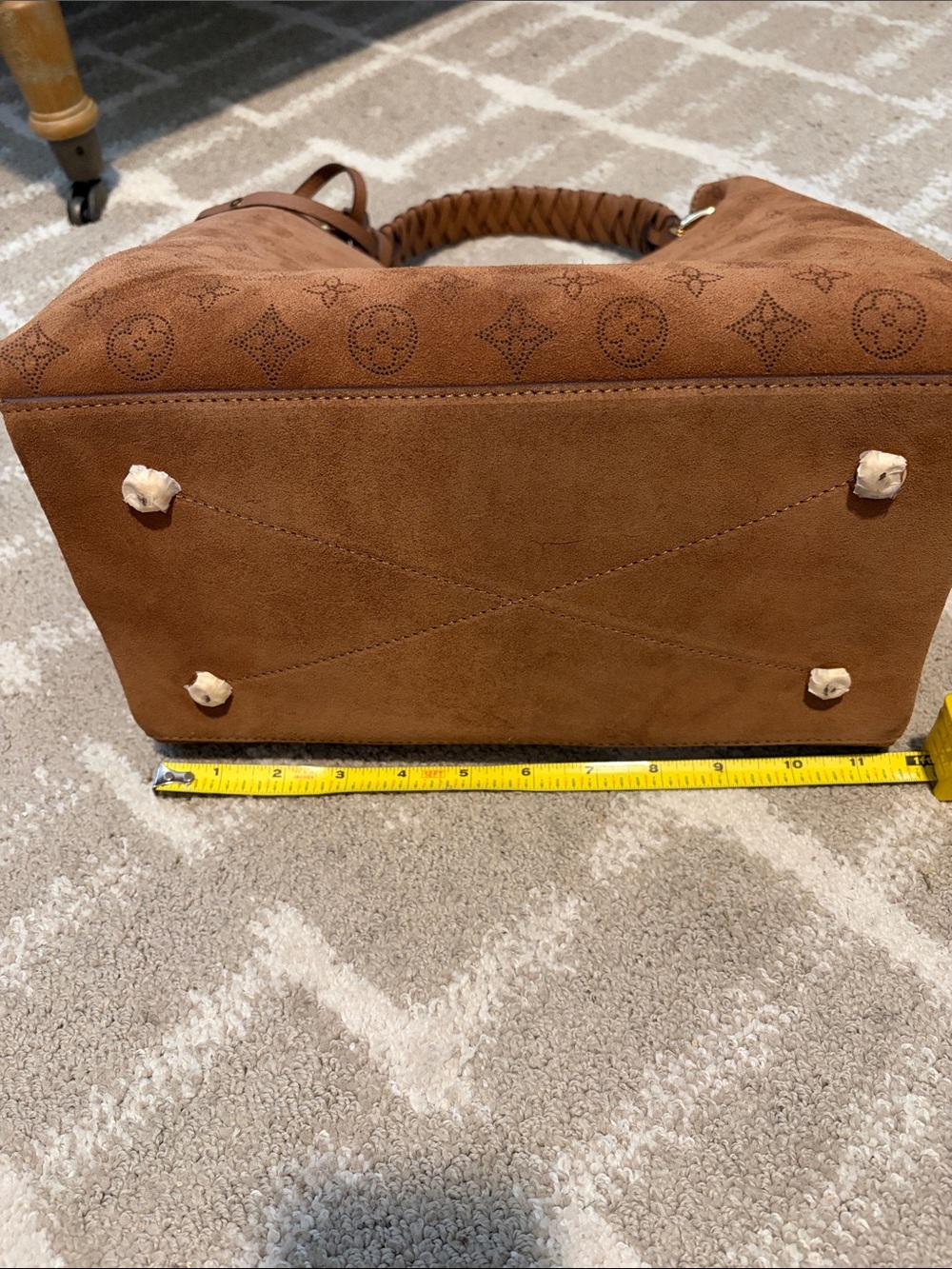 LV Caramel Color Suede Bag - Picture 13 of 15